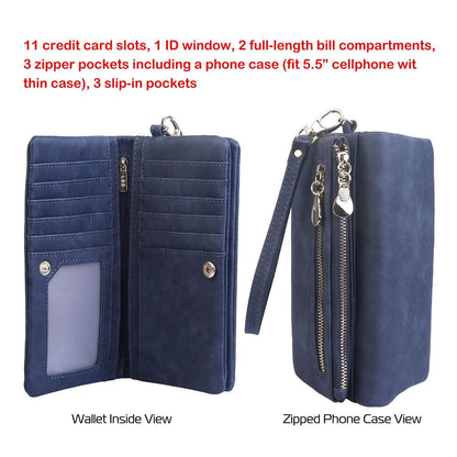 Luxury Women's Leather Clutch Wallet DailySale