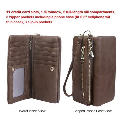 Luxury Women's Leather Clutch Wallet DailySale