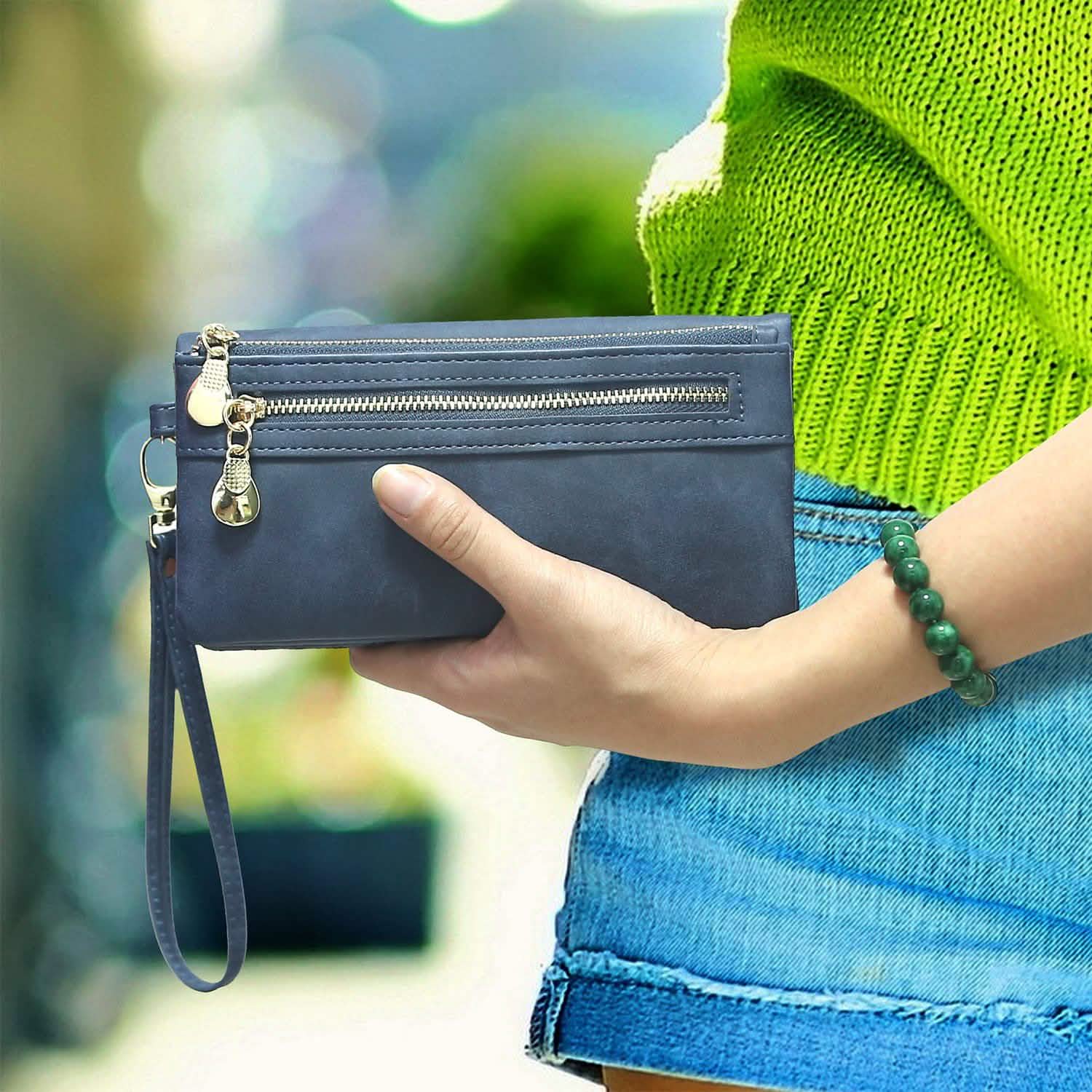 Luxury Women's Leather Clutch Wallet DailySale