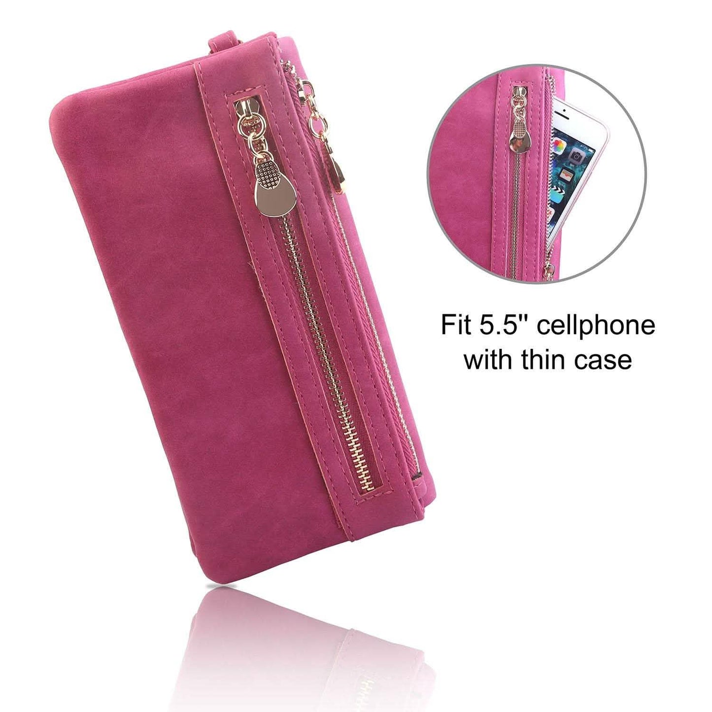 Luxury Women's Leather Clutch Wallet DailySale