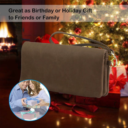 Luxury Women's Leather Clutch Wallet DailySale