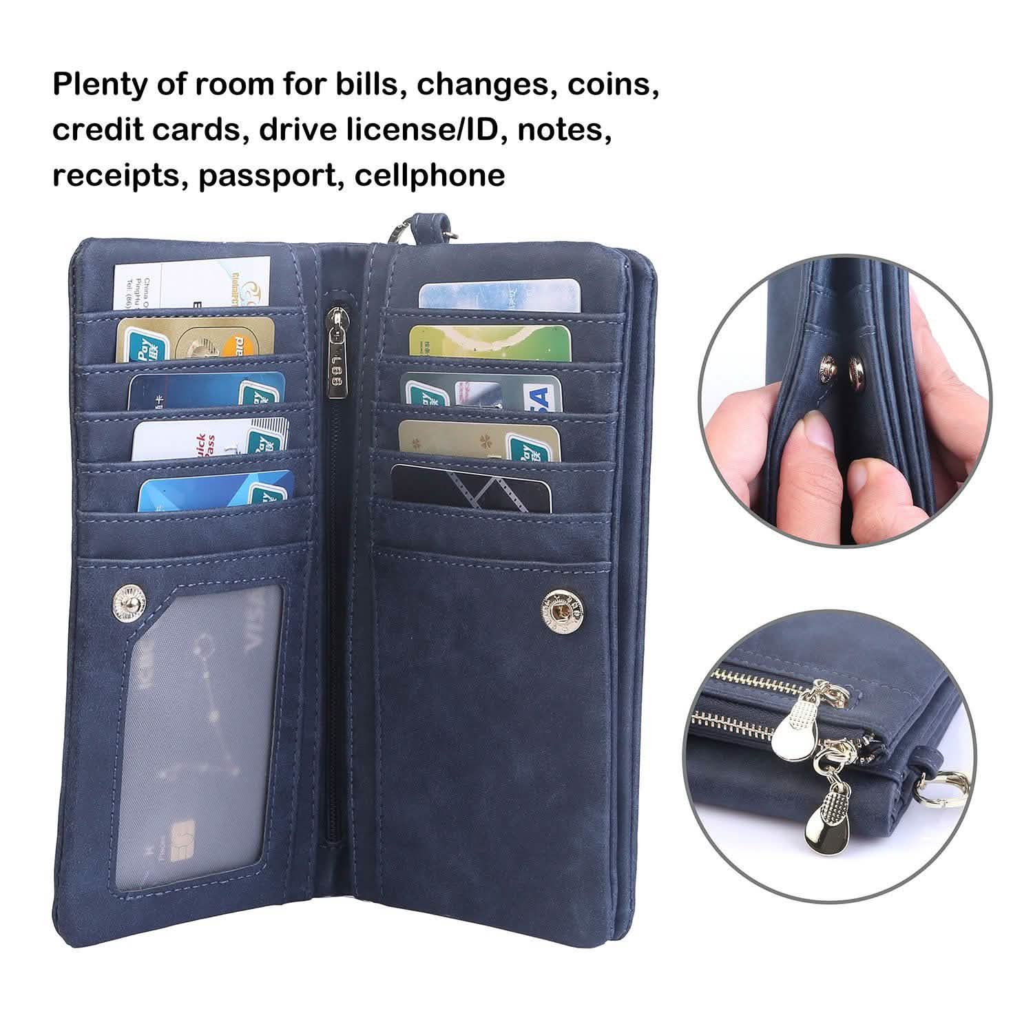 Luxury Women's Leather Clutch Wallet DailySale