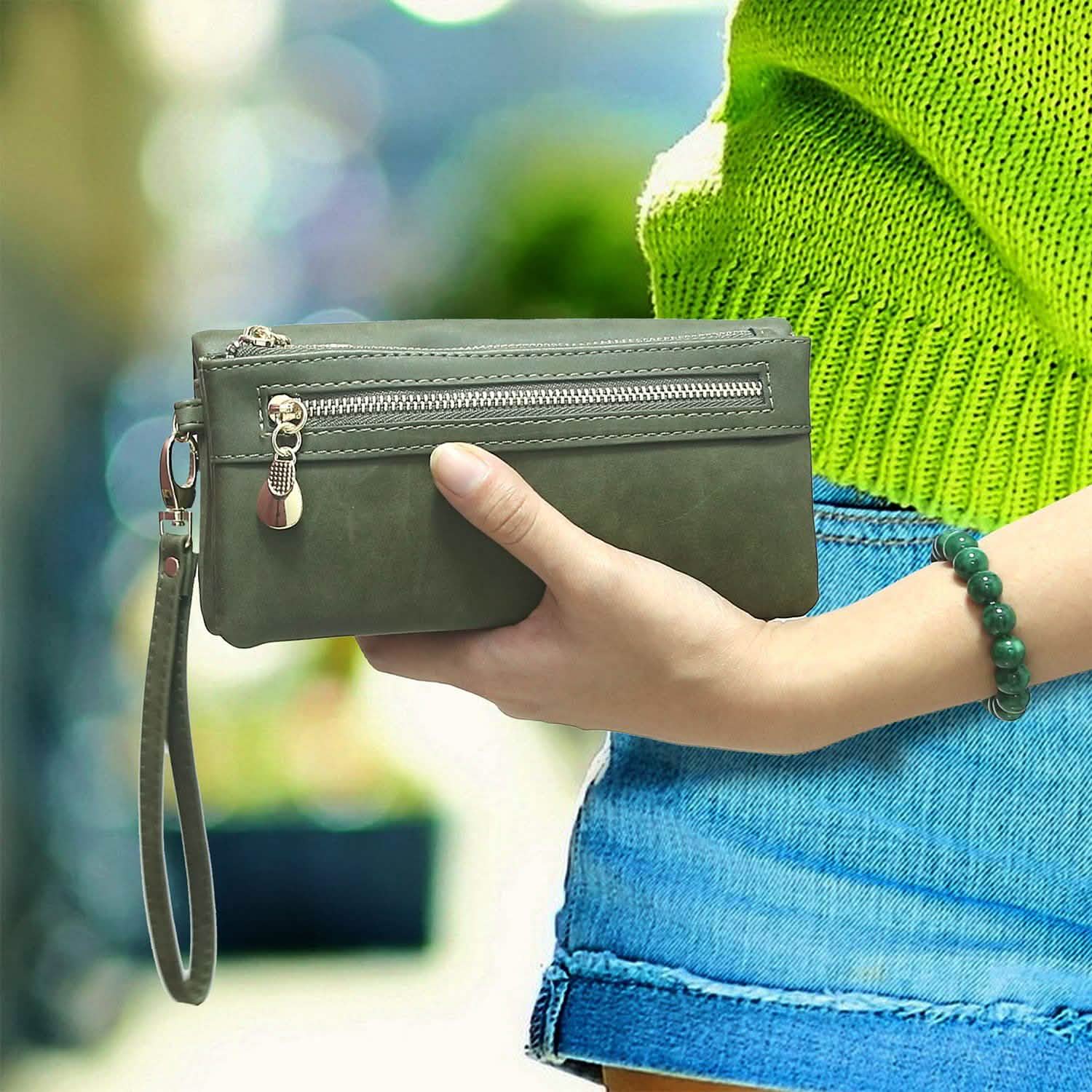 Luxury Women's Leather Clutch Wallet DailySale