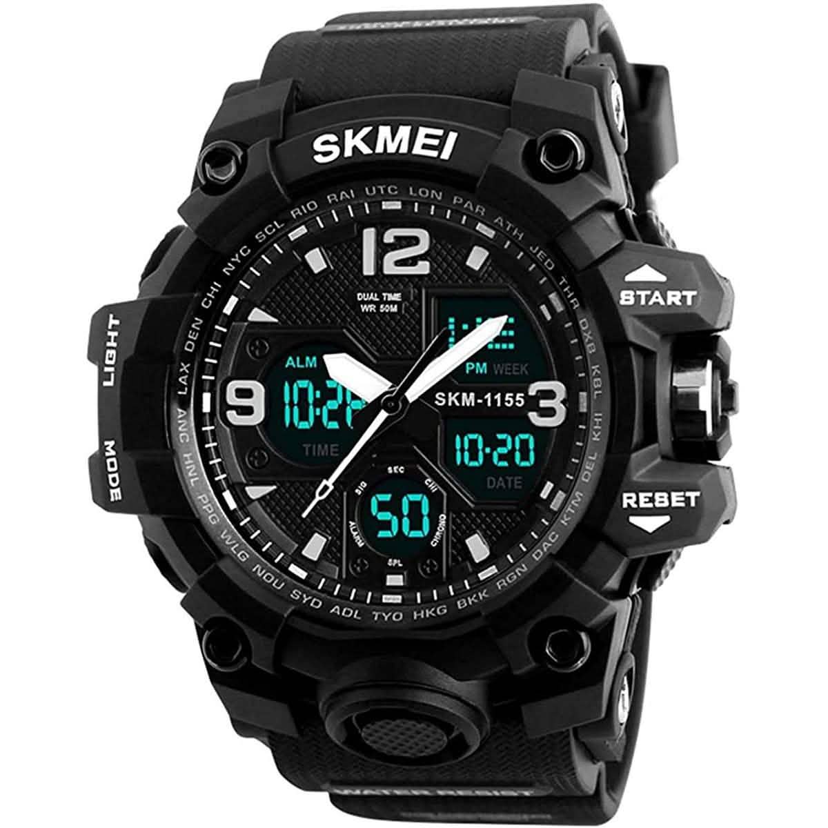LYMFHCH Large Dual Dial Time Outdoor Army Wrist Watch Tactical DailySale