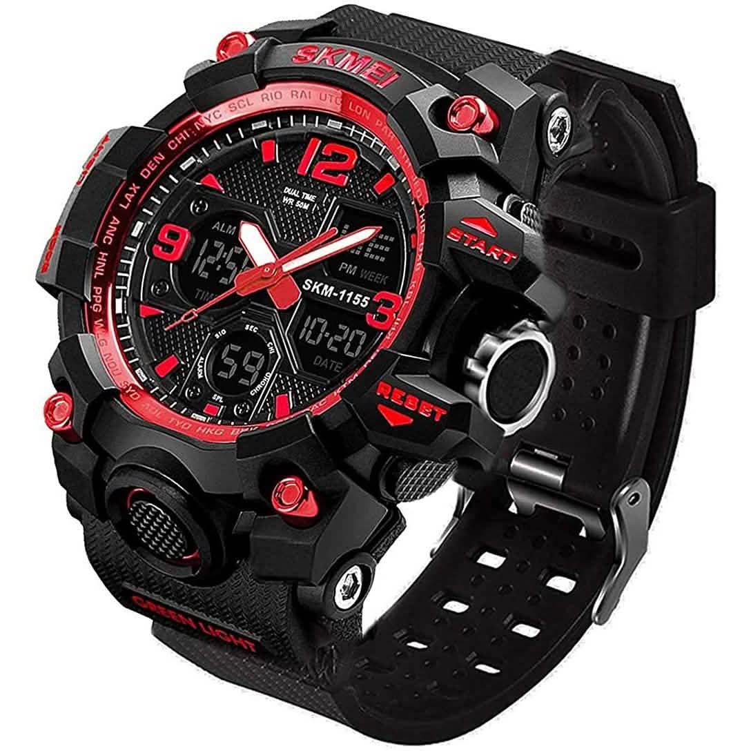 LYMFHCH Large Dual Dial Time Outdoor Army Wrist Watch Tactical DailySale