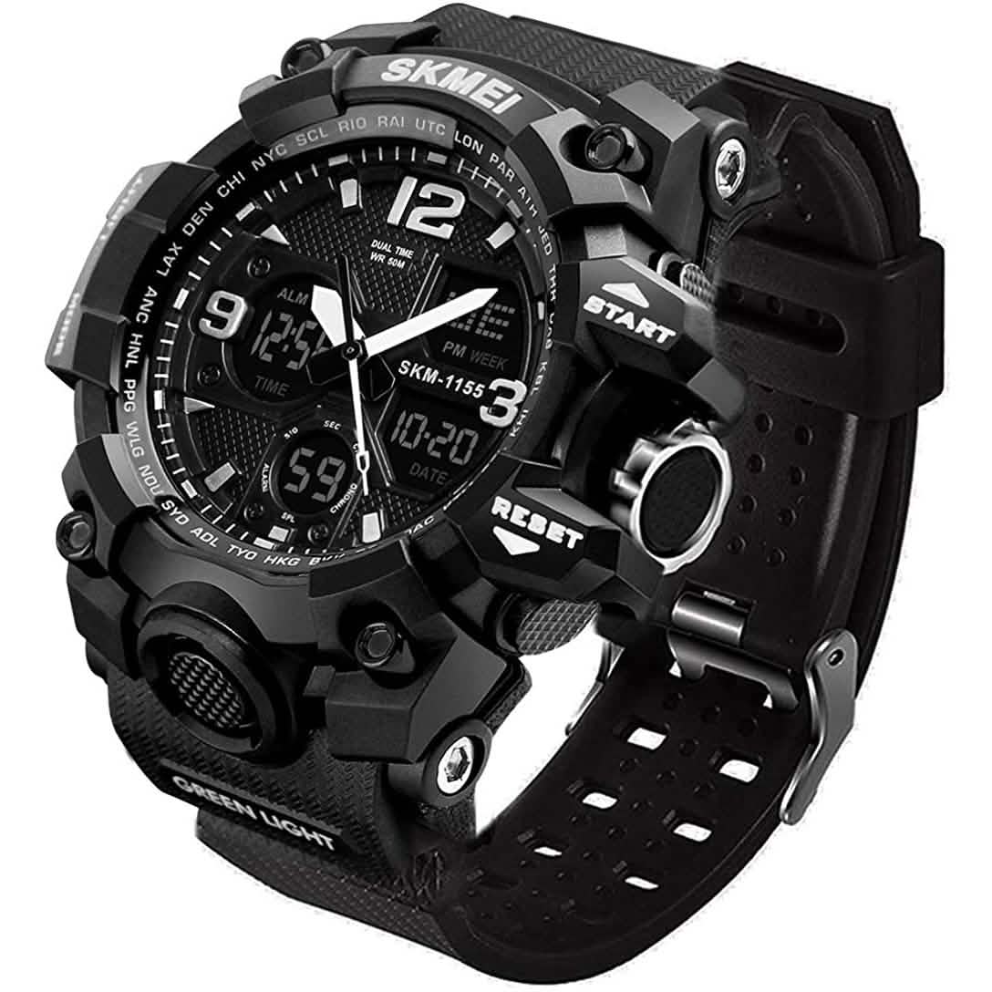 LYMFHCH Large Dual Dial Time Outdoor Army Wrist Watch Tactical DailySale