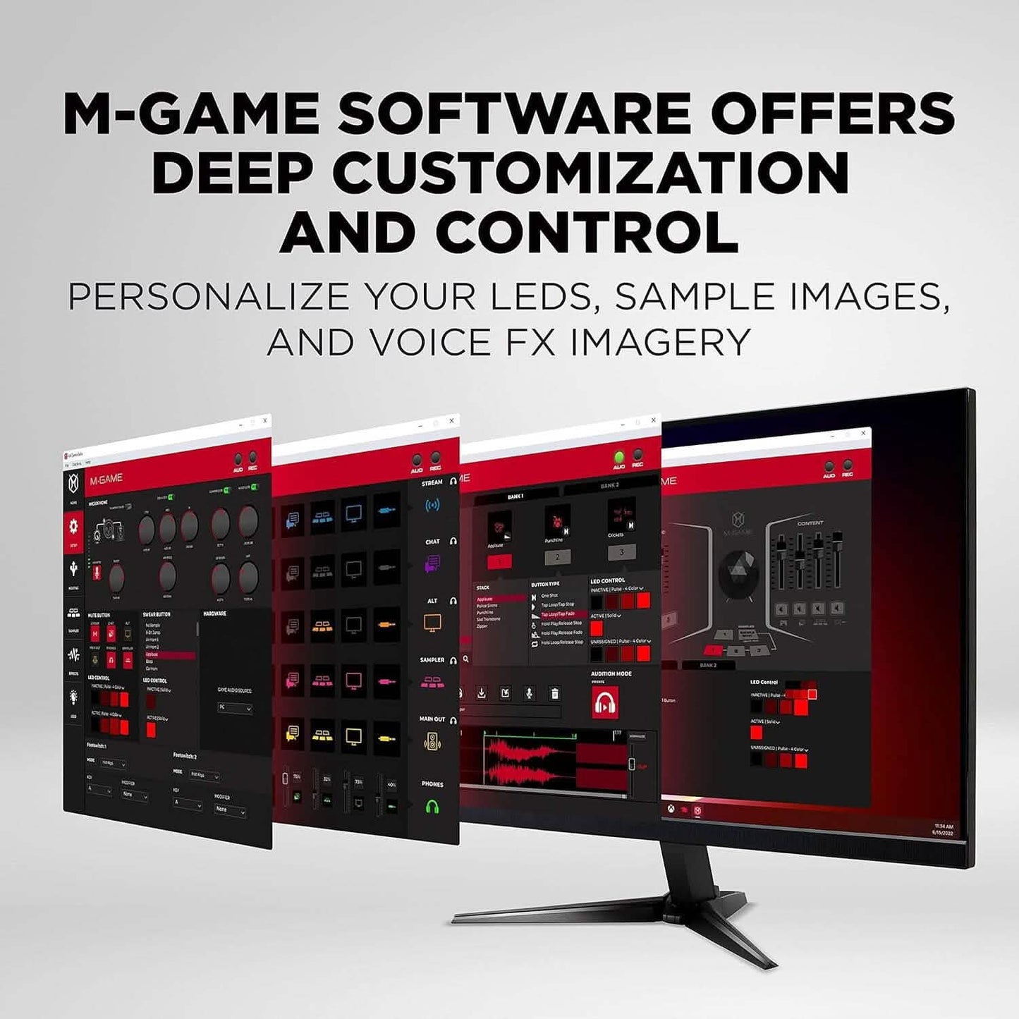 M-Game Solo USB Audio Interface Mixer for Streaming and Gaming  (Refurbished) DailySale