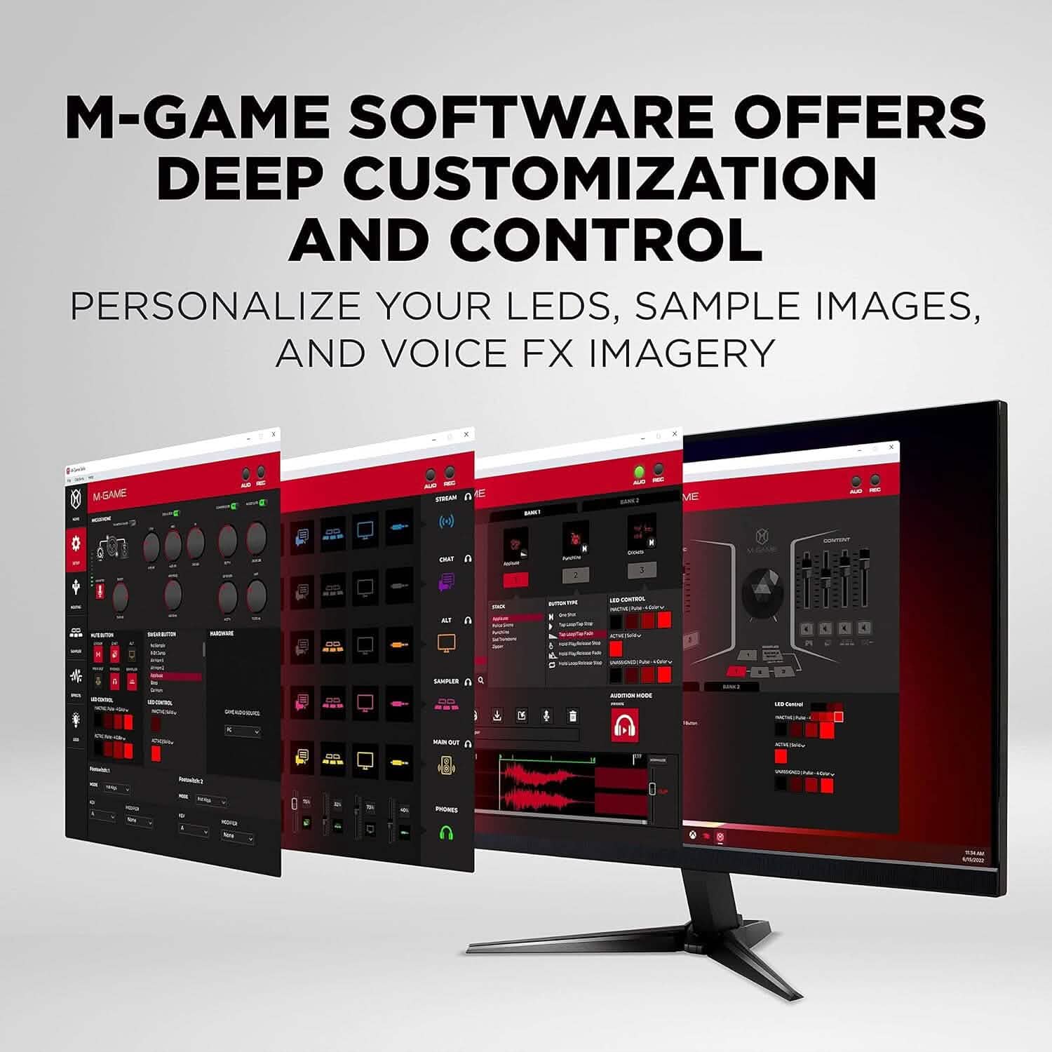 M-Game Solo USB Audio Interface Mixer for Streaming and Gaming  (Refurbished) DailySale