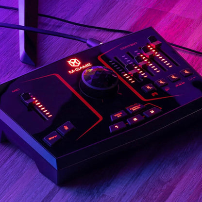 M-Game Solo USB Audio Interface Mixer for Streaming and Gaming  (Refurbished) DailySale