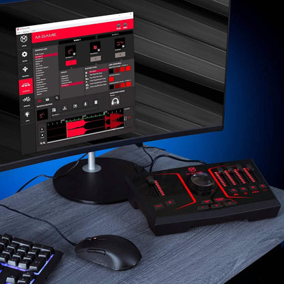 M-Game Solo USB Audio Interface Mixer for Streaming and Gaming  (Refurbished) DailySale