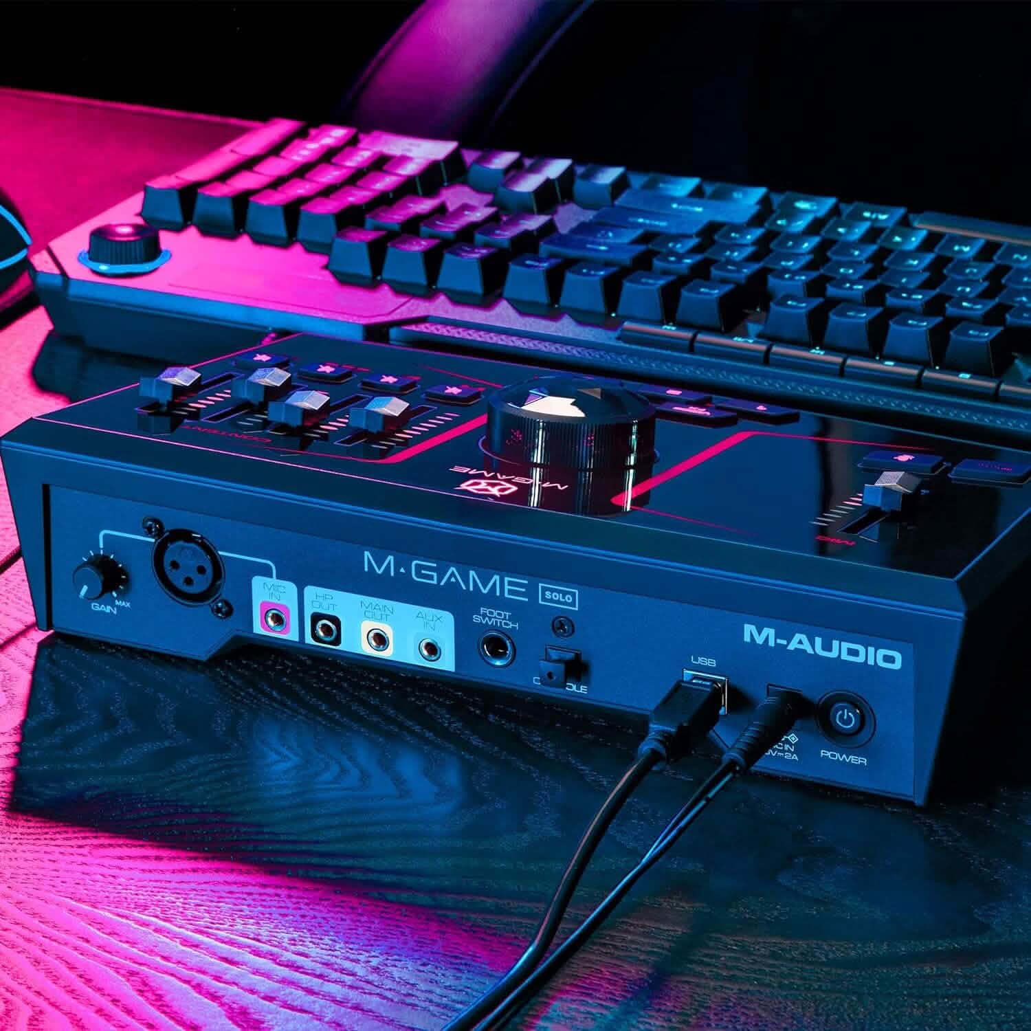 M-Game Solo USB Audio Interface Mixer for Streaming and Gaming  (Refurbished) DailySale