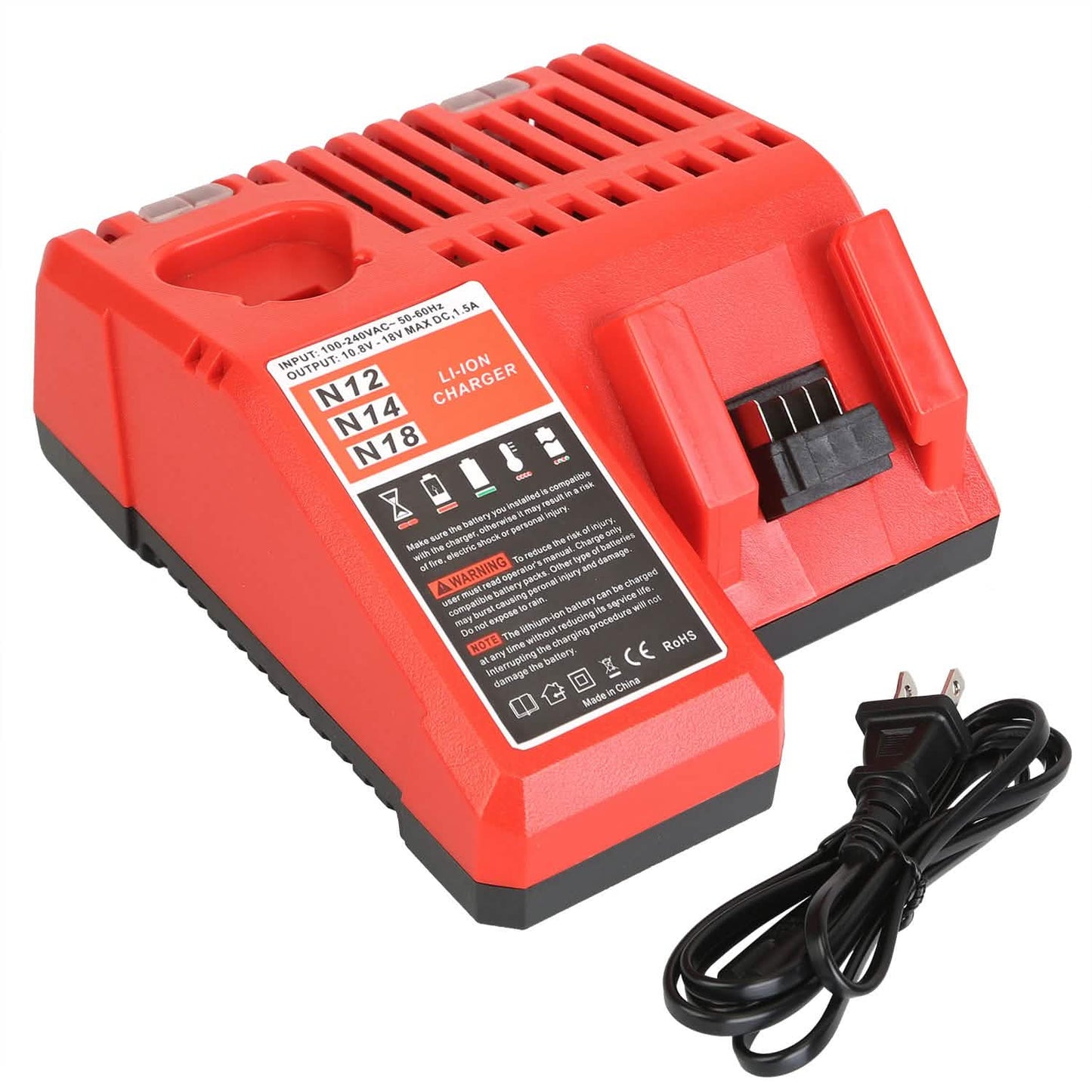 M12 M18 Rapid Fast Charger Fit for Milwaukee Battery DailySale