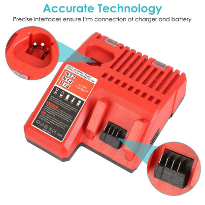 M12 M18 Rapid Fast Charger Fit for Milwaukee Battery DailySale