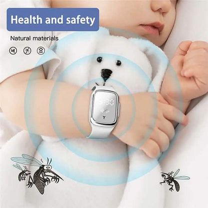 M2 Rechargeable Natural Ultrasonic Mosquito Repellent Watch DailySale