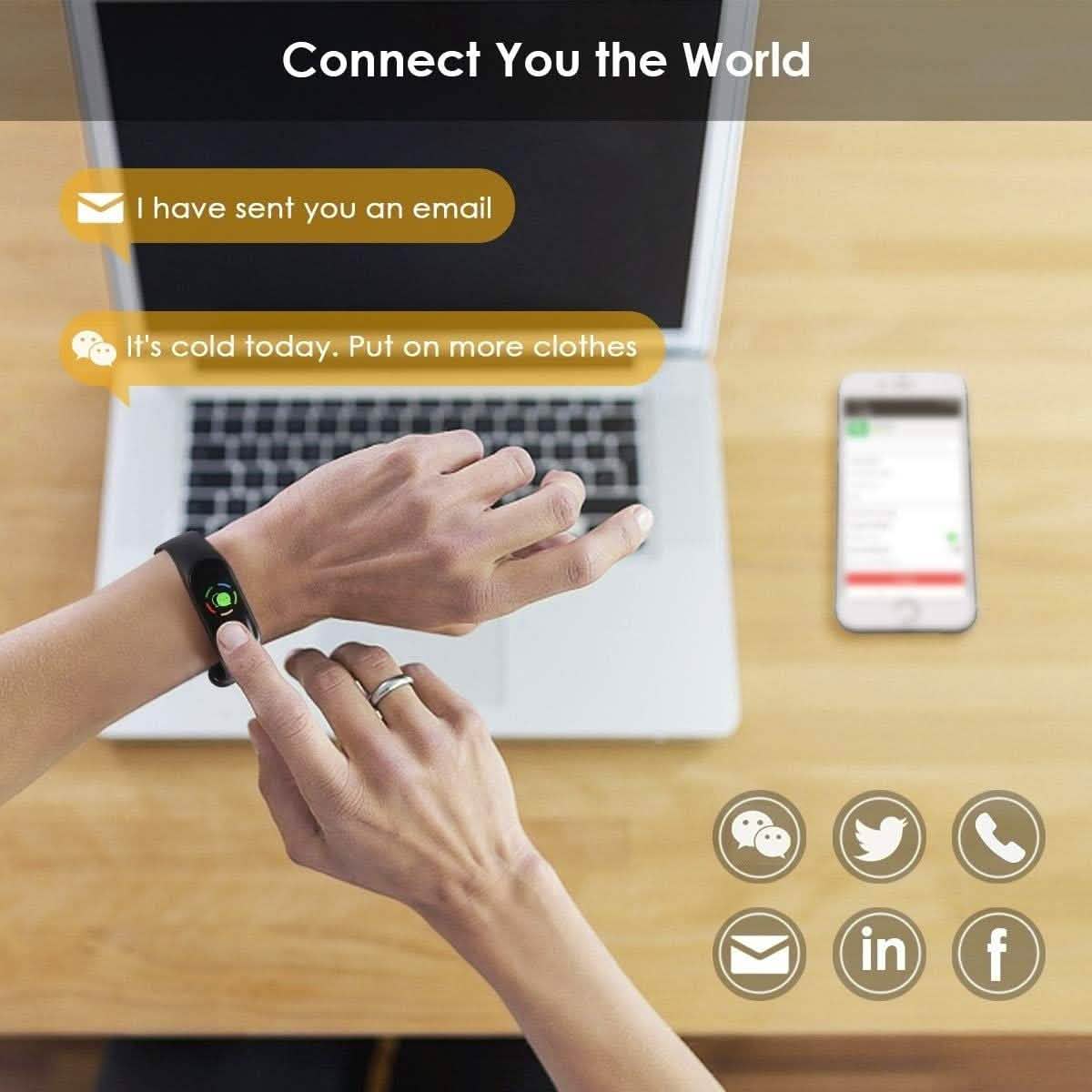 M3 Fitness Tracker - Black DailySale
