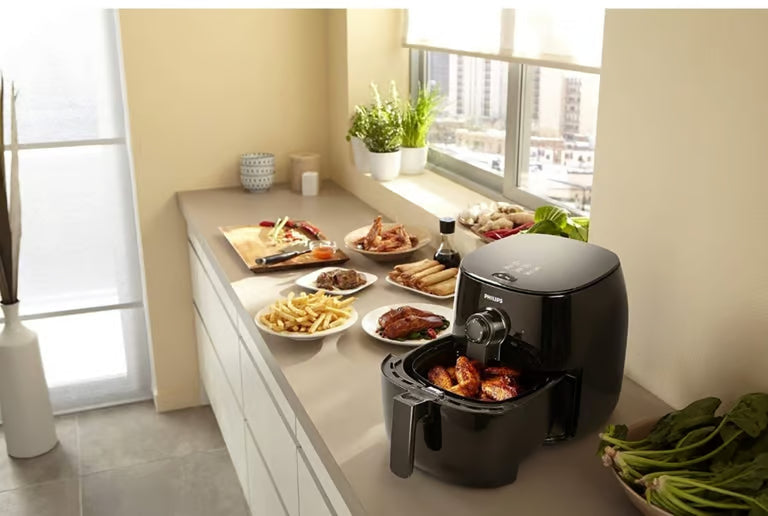 Philips Viva Collection TurboStar Airfryer, Black (HD9621/96) (Refurbished) DailySale