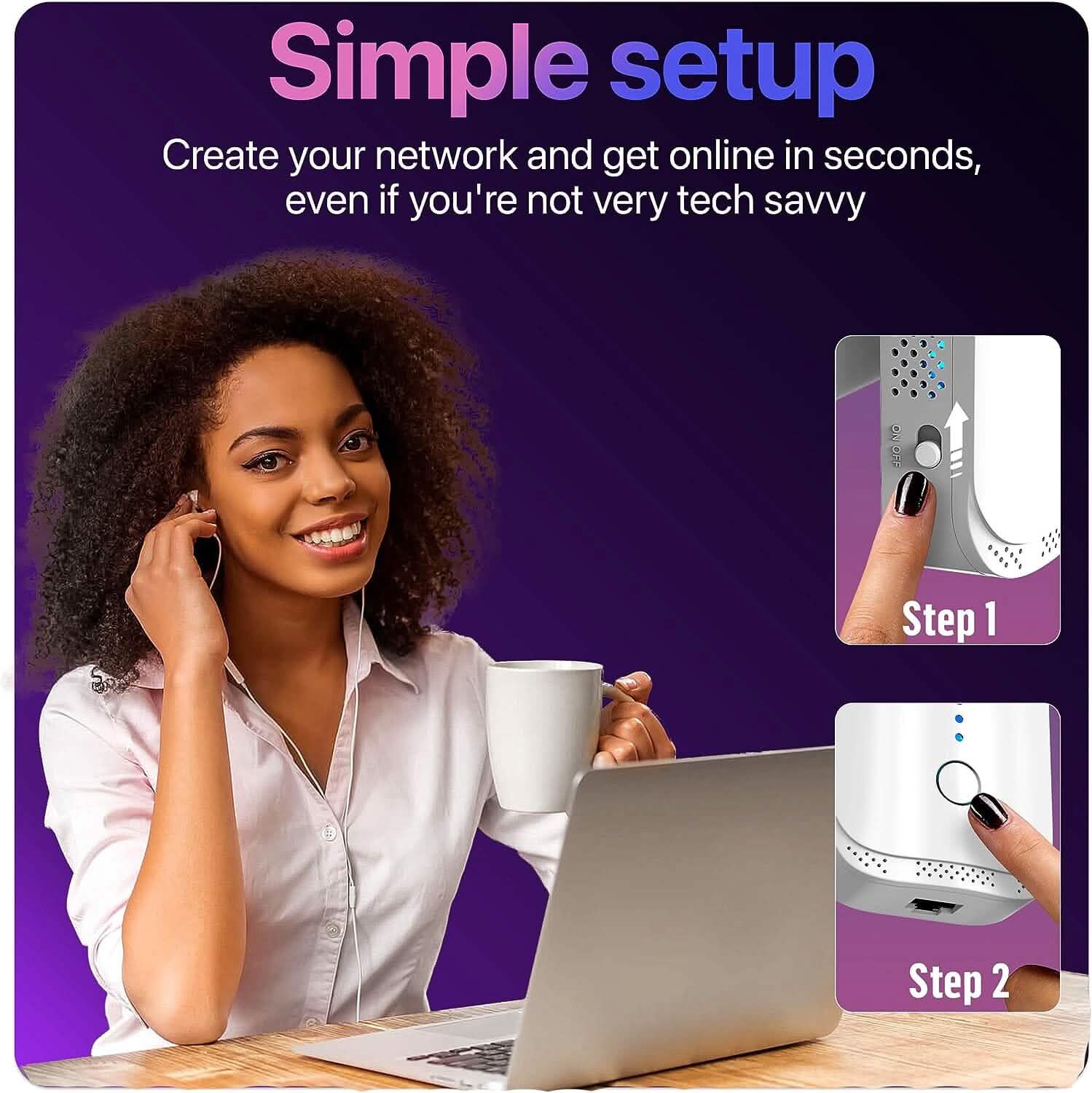 Macard WiFi Extender Booster - 2023 Release Up to 74% Faster  (Refurbished) DailySale