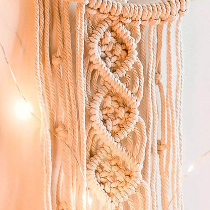 Macrame Woven Wall Hanging Boho Tapestry Moon Star Dreamcatcher Home Decor DailySale