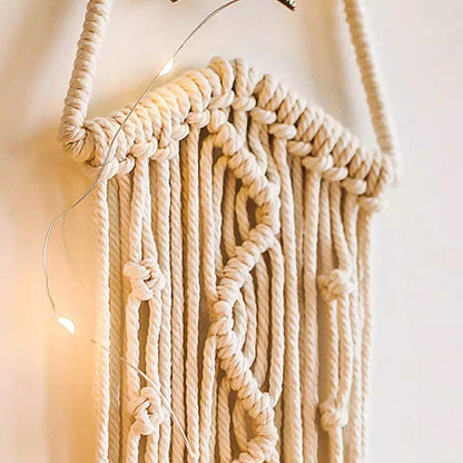 Macrame Woven Wall Hanging Boho Tapestry Moon Star Dreamcatcher Home Decor DailySale