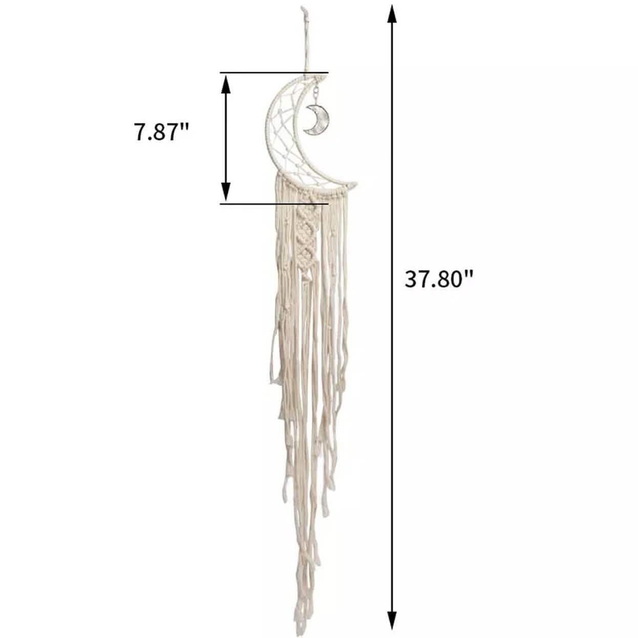 Macrame Woven Wall Hanging Boho Tapestry Moon Star Dreamcatcher Home Decor DailySale
