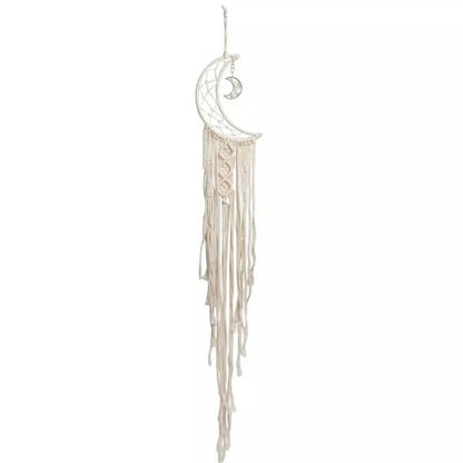 Macrame Woven Wall Hanging Boho Tapestry Moon Star Dreamcatcher Home Decor DailySale