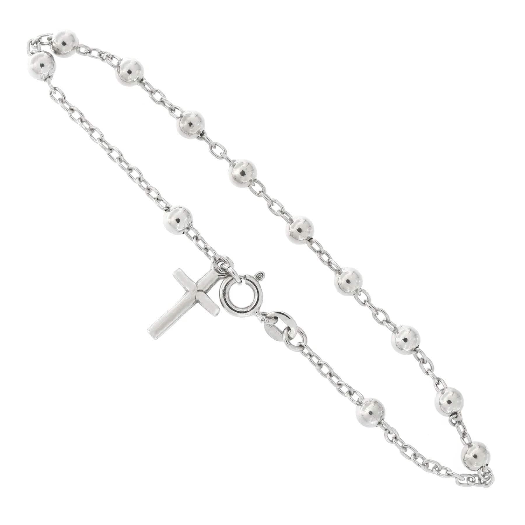 Made in Italy Sterling Silver Rosary Bracelet DailySale