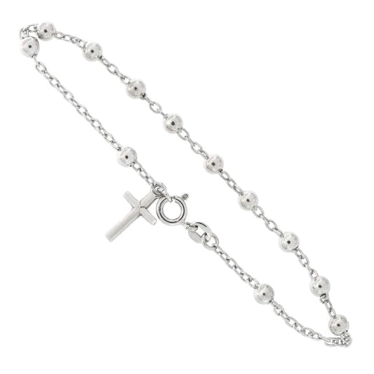 Made in Italy Sterling Silver Rosary Bracelet DailySale