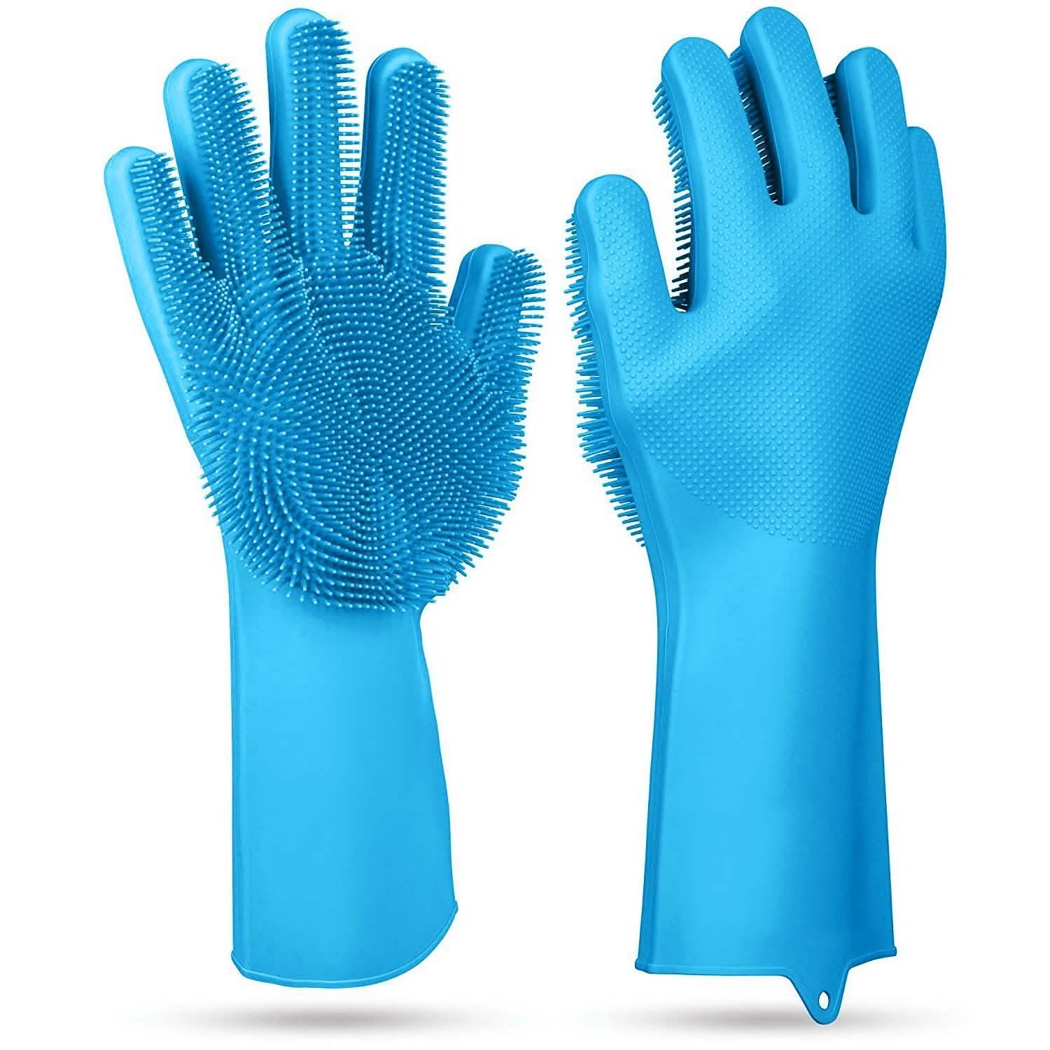 Magic Silicone Brush Dishwashing Gloves DailySale