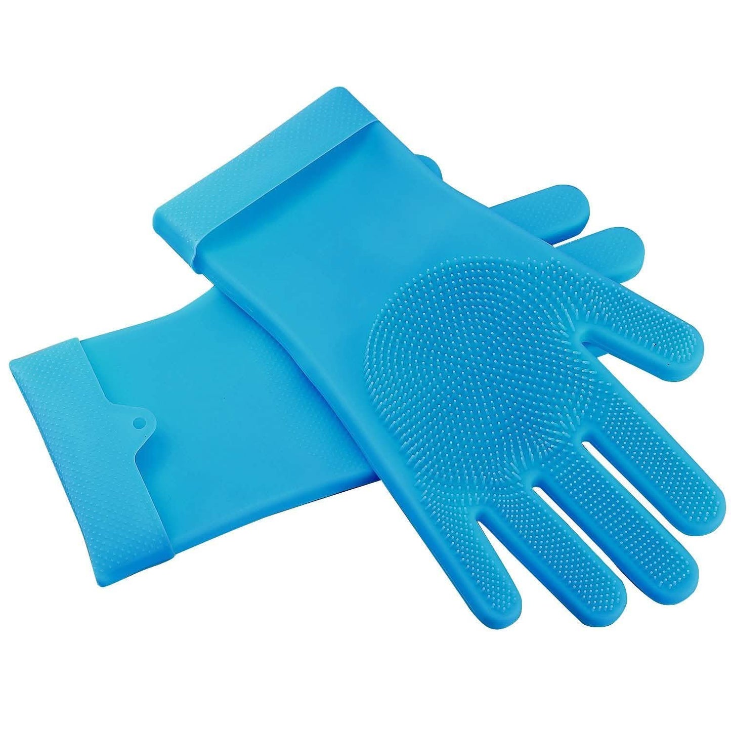 Magic Silicone Brush Dishwashing Gloves DailySale