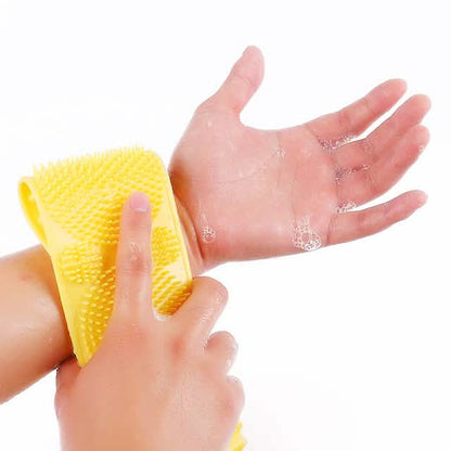 Magic Silicone Brush with Self-Adhesive Hook Bath Towel DailySale