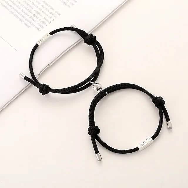 Magnetic Adjustable Simple Rope Couple Bracelet DailySale