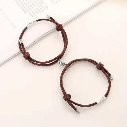 Magnetic Adjustable Simple Rope Couple Bracelet DailySale
