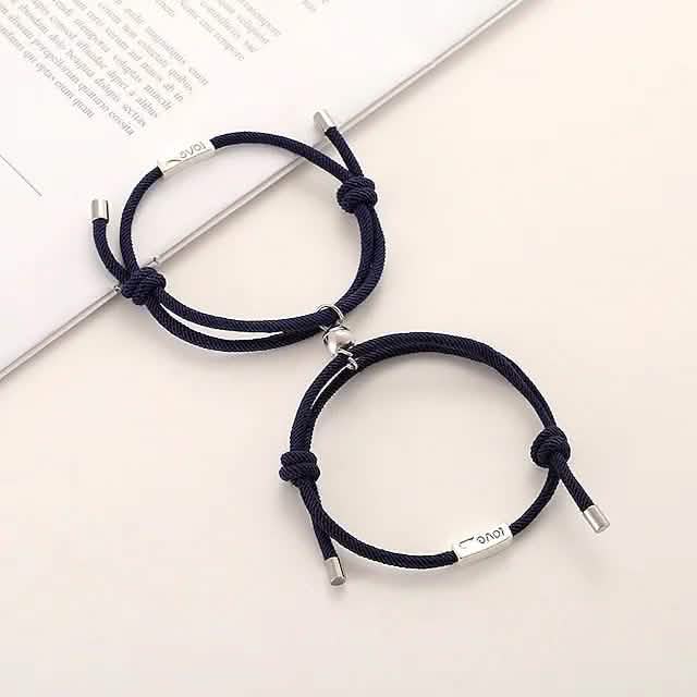 Magnetic Adjustable Simple Rope Couple Bracelet DailySale