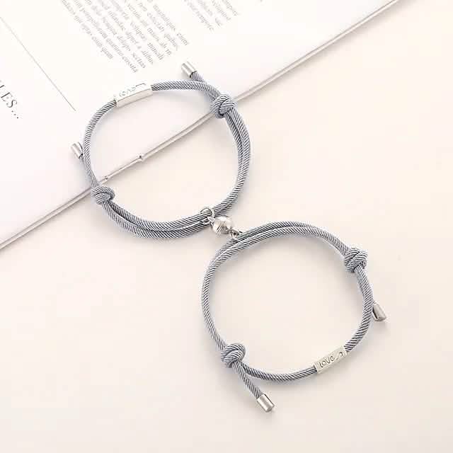 Magnetic Adjustable Simple Rope Couple Bracelet DailySale