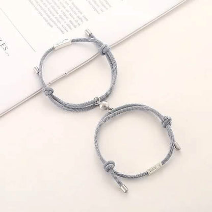 Magnetic Adjustable Simple Rope Couple Bracelet DailySale
