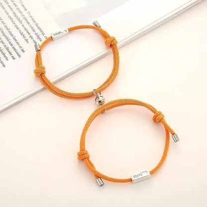 Magnetic Adjustable Simple Rope Couple Bracelet DailySale