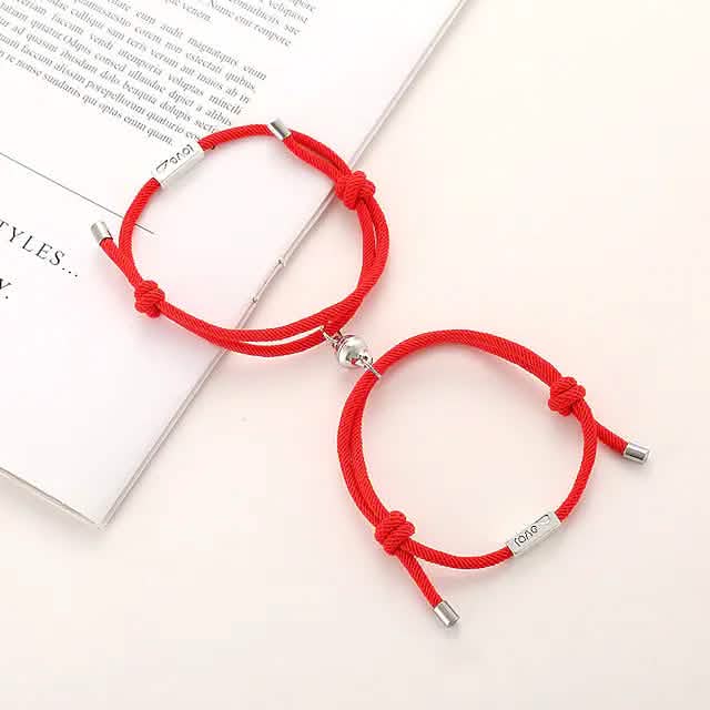 Magnetic Adjustable Simple Rope Couple Bracelet DailySale