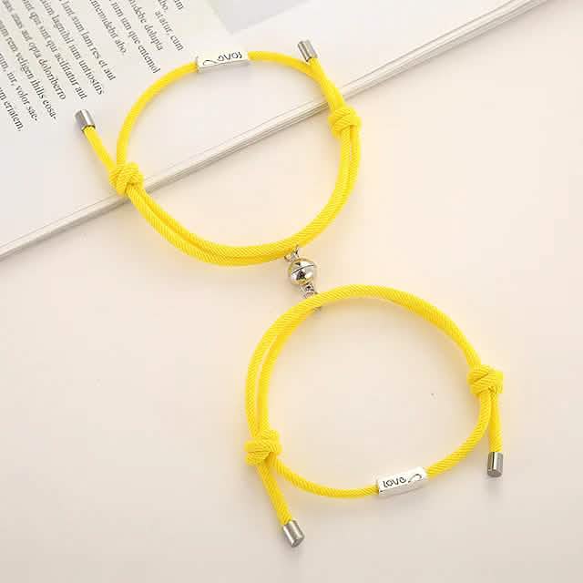 Magnetic Adjustable Simple Rope Couple Bracelet DailySale