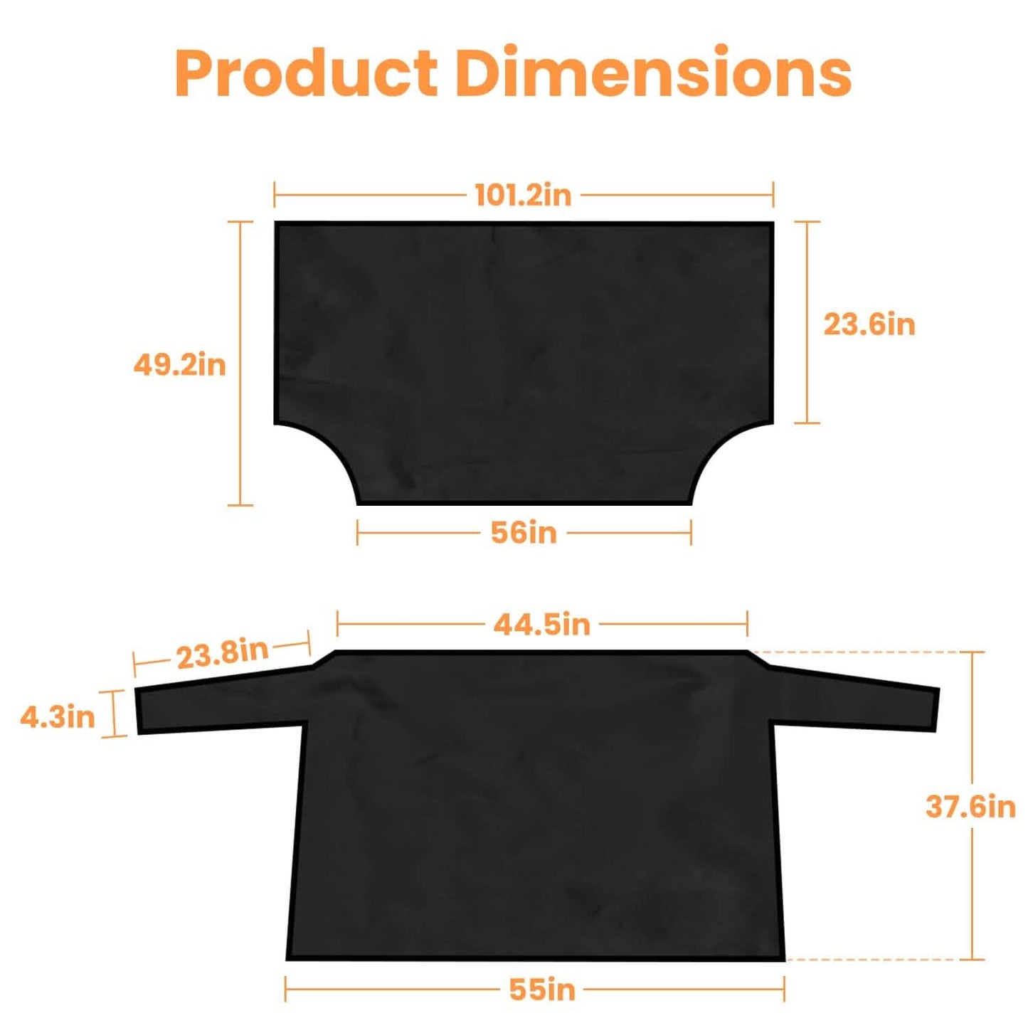 Magnetic Car Windshield Cover Front Rear Protector Fit for All Cars DailySale