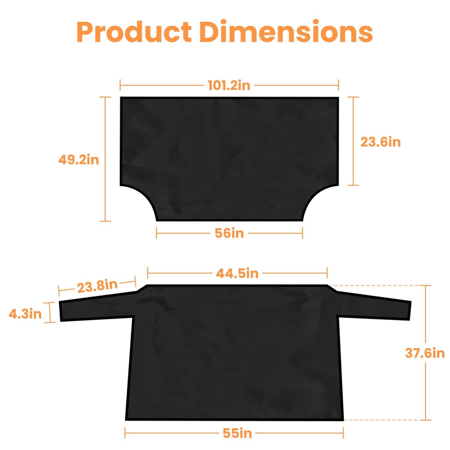 Magnetic Car Windshield Cover Front Rear Protector Fit for All Cars DailySale