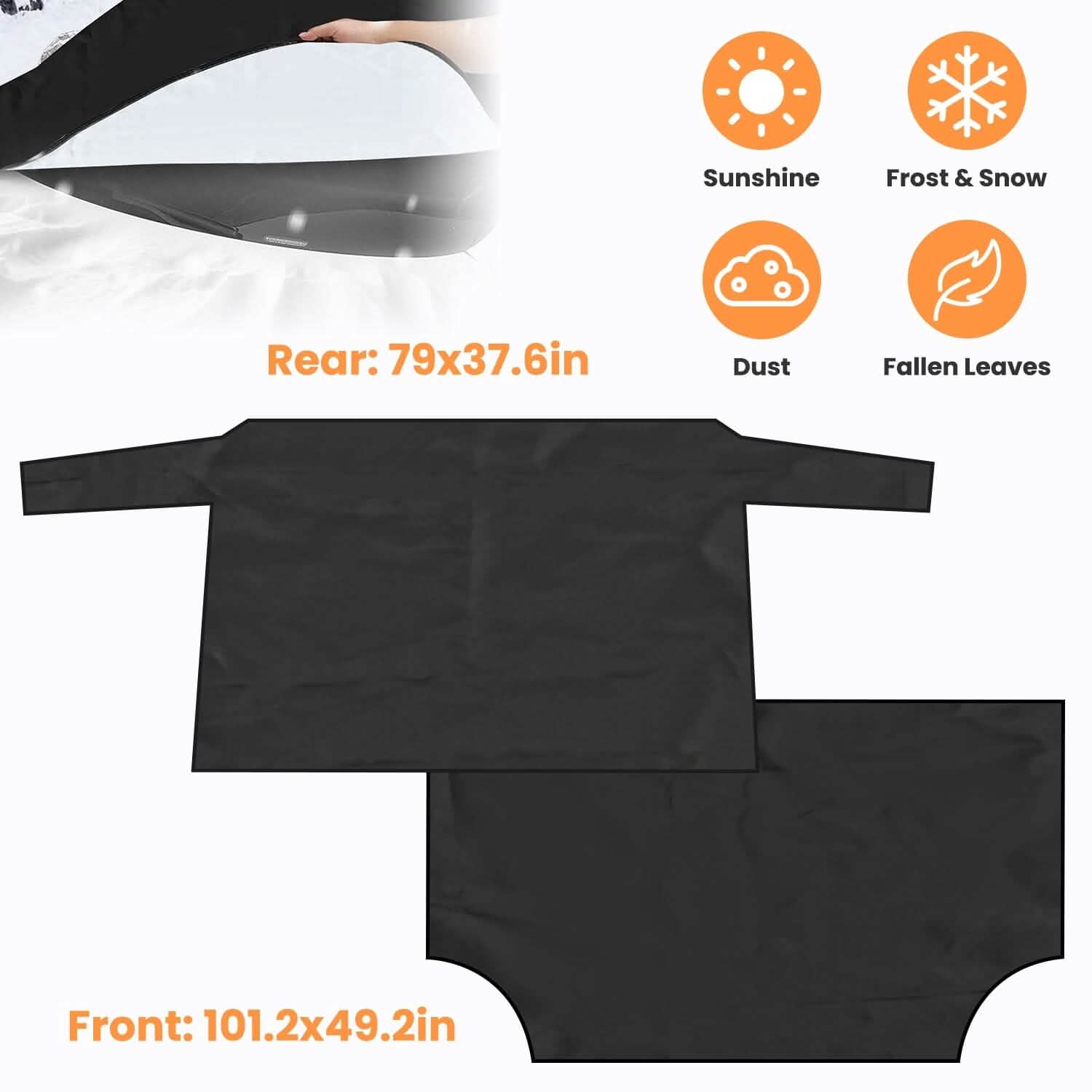 Magnetic Car Windshield Cover Front Rear Protector Fit for All Cars DailySale