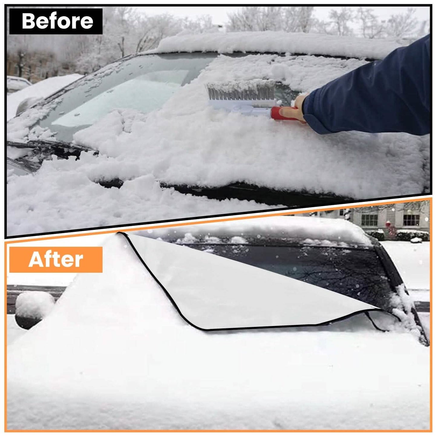 Magnetic Car Windshield Cover Front Rear Protector Fit for All Cars DailySale