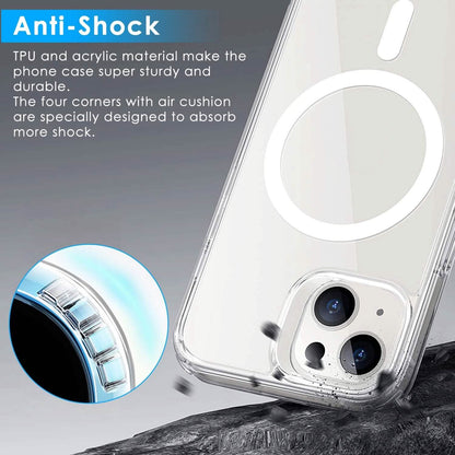Magnetic Clear Phone Case Shockproof  Transparent Phone Cover DailySale