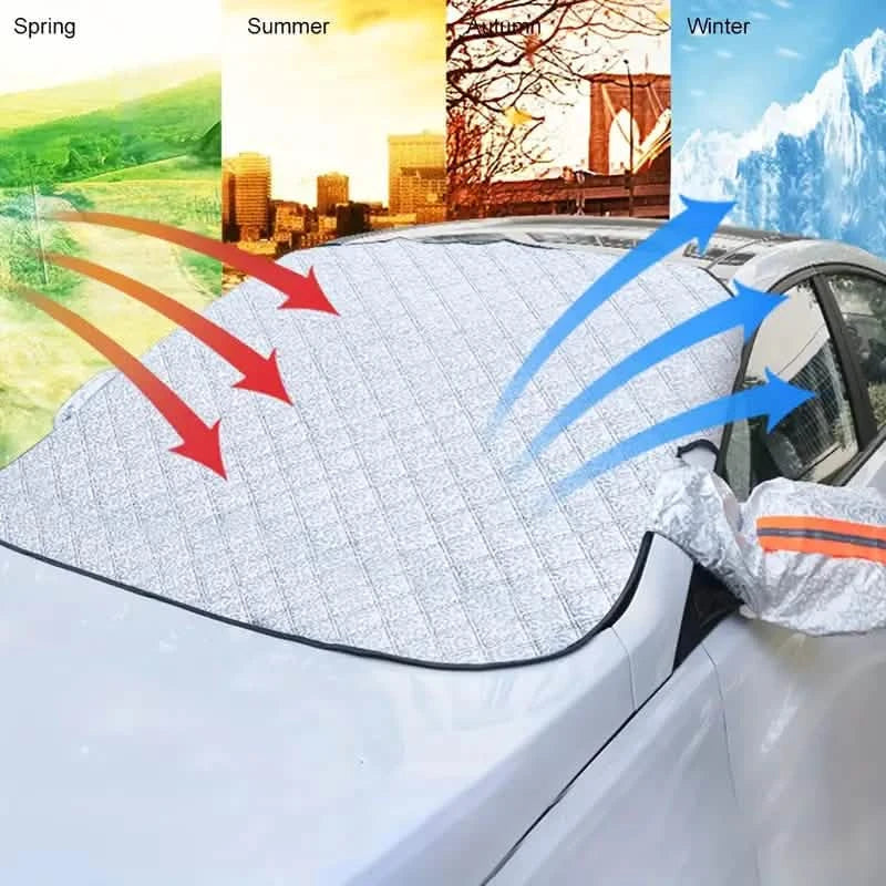 Magnetic Front Windscreen Sunshade Thickened Sunscreen Anti-UV Heat Insulation Snow Shield Cover DailySale