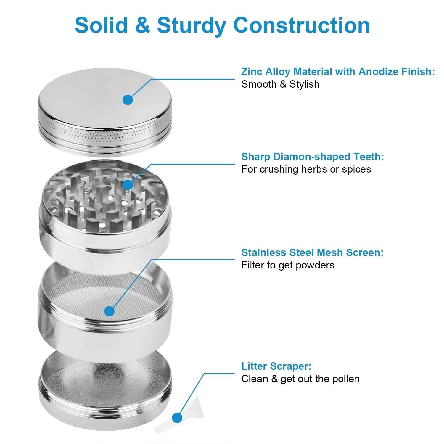 Magnetic Herb Spice Tobacco Grinder DailySale