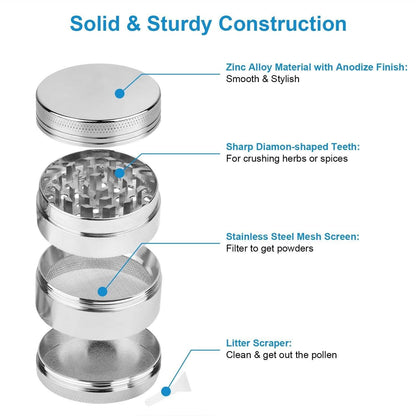 Magnetic Herb Spice Tobacco Grinder DailySale