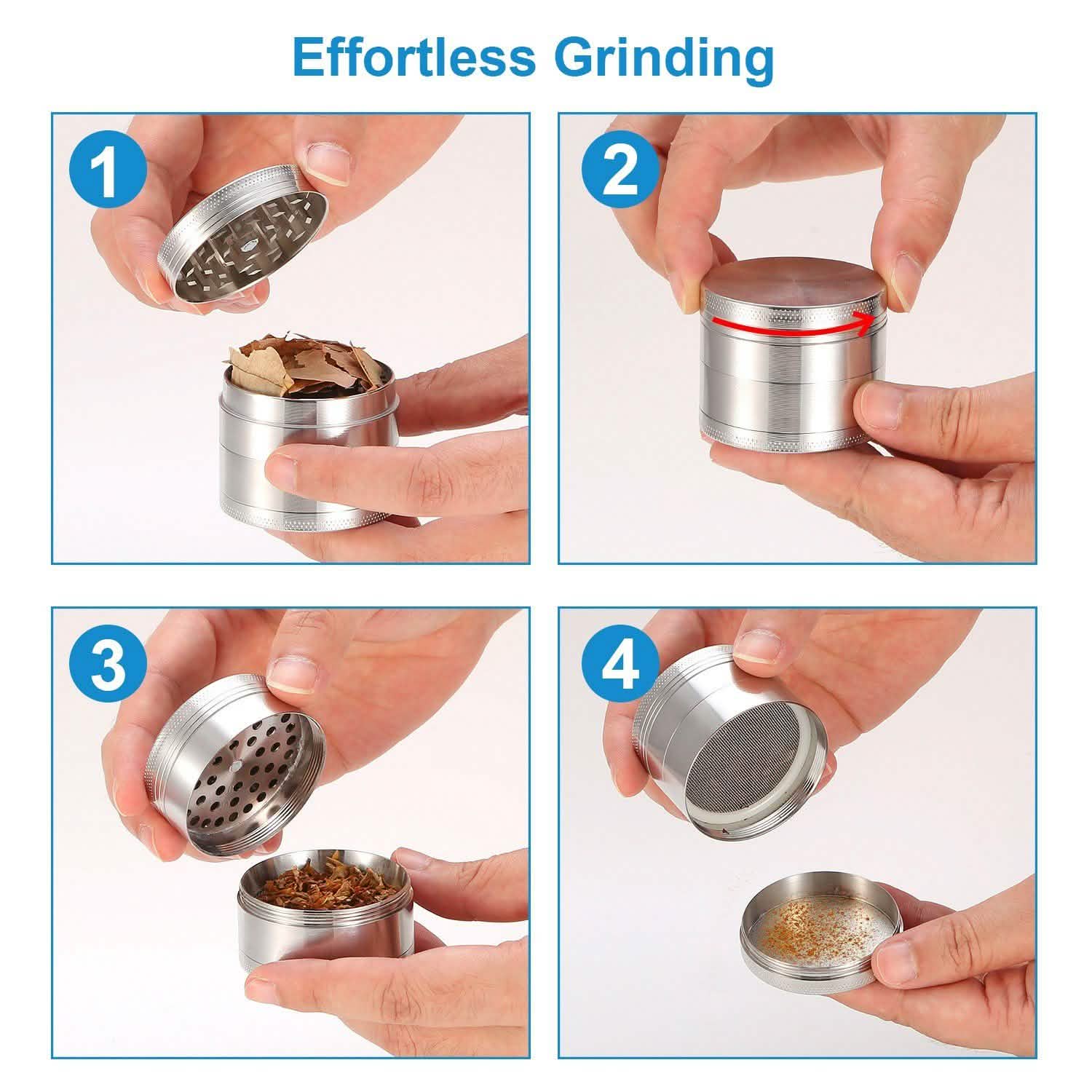 Magnetic Herb Spice Tobacco Grinder DailySale