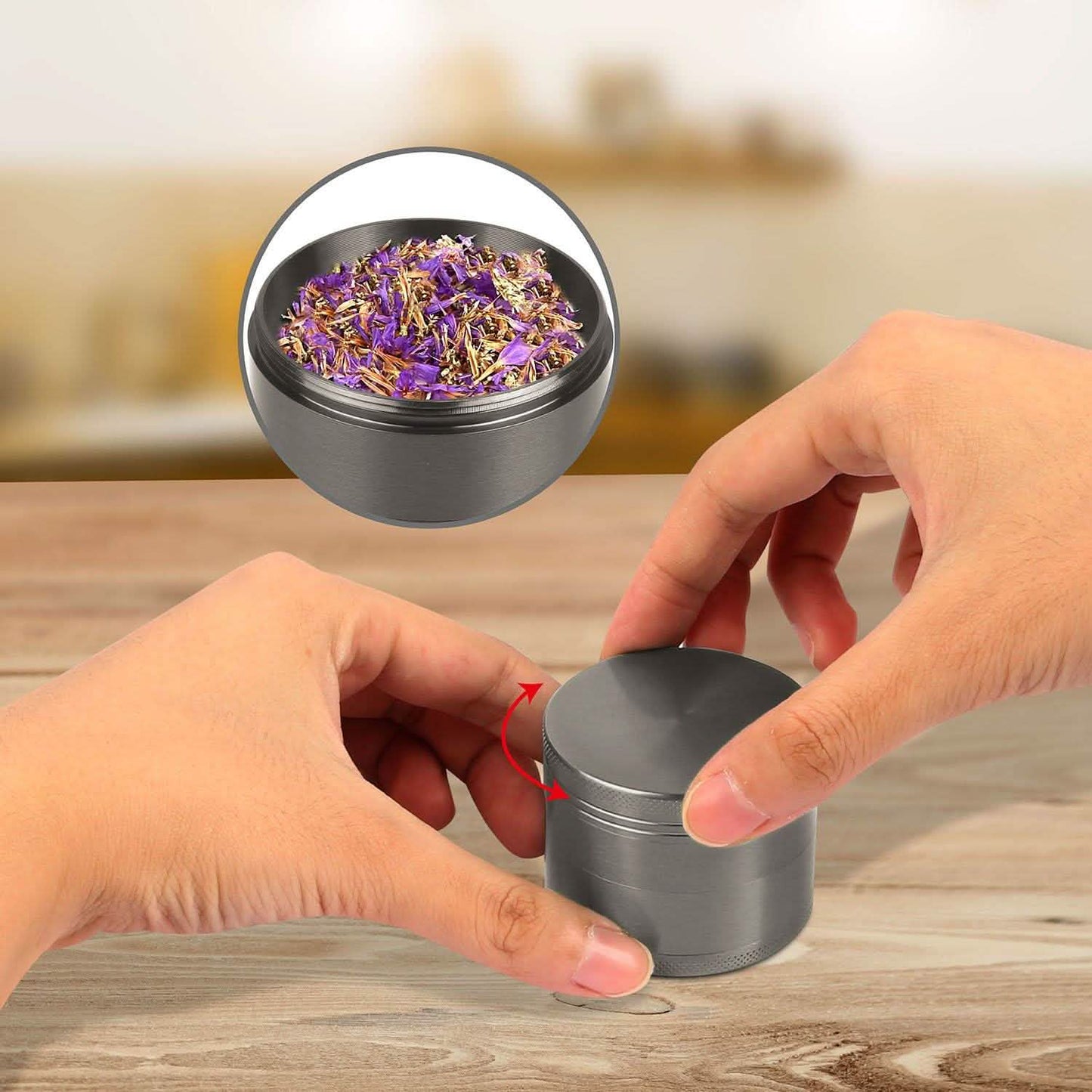 Magnetic Herb Spice Tobacco Grinder DailySale