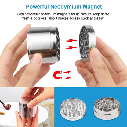 Magnetic Herb Spice Tobacco Grinder DailySale