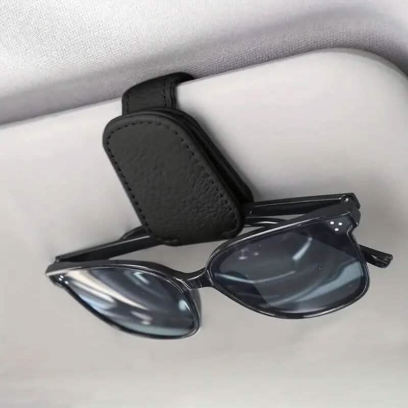 Magnetic PU Leather Car Visor Sunglasses Holder DailySale
